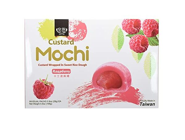 Custard Raspberry Mochi