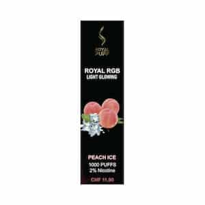 Royal Puff LED Vape Peach Ice Flavour